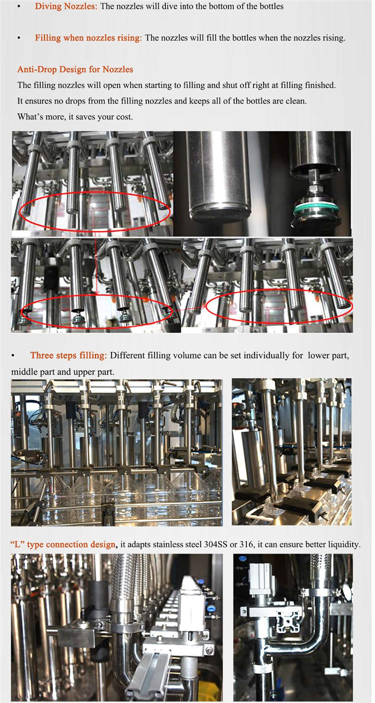 Автоматическая машина для розлива бутылок с сервоприводом 4