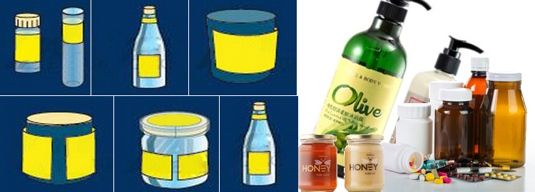 T Вертикальный тип Автоматическая этикетировочная машина для круглых контейнеров